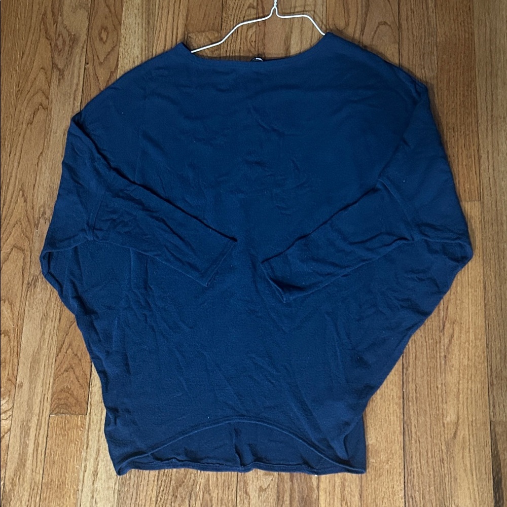 Fashion Nova Navy Blue Batwing Womens Top sz Medium
